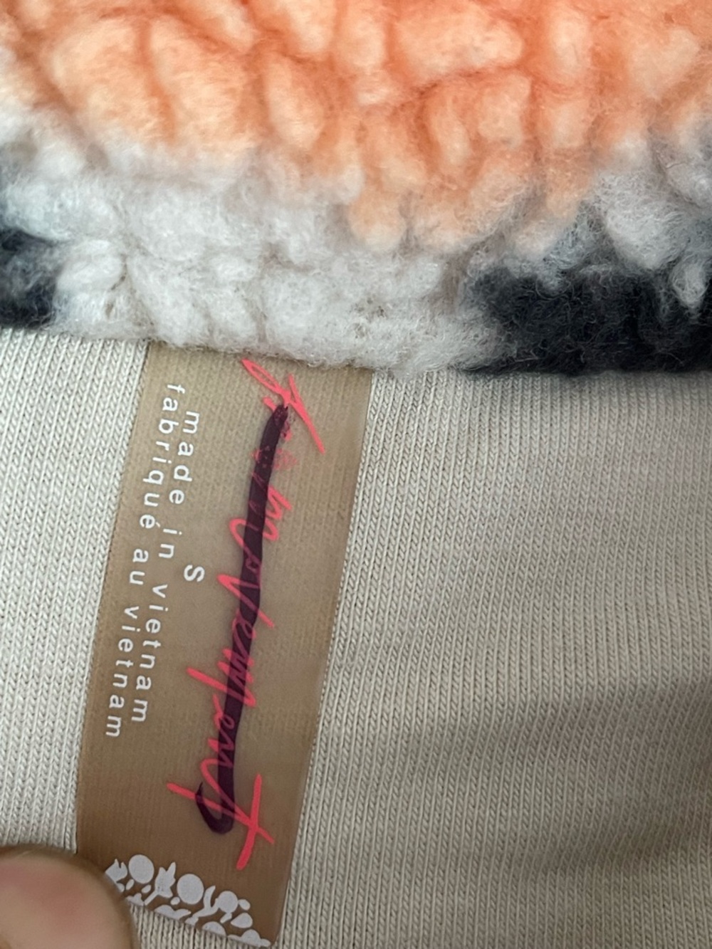 Free People Movement Hit the Slopes Rocky Ridge Printed Fleece Jacket Small - Picture 10 of 17